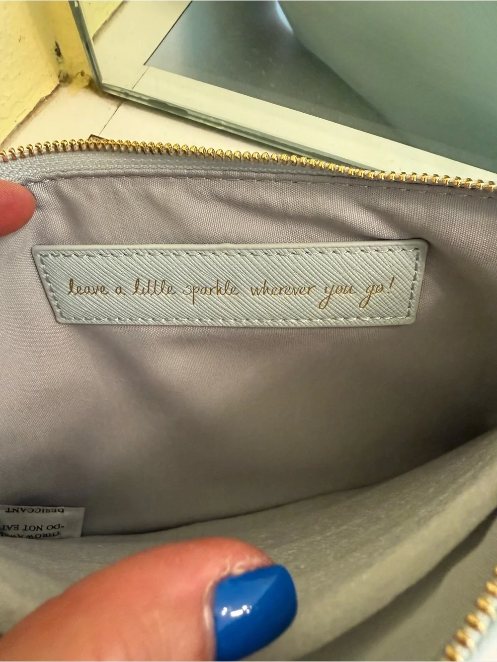 Katie Loxton Sparkle Everyday Light Blue Wristlet Clutch